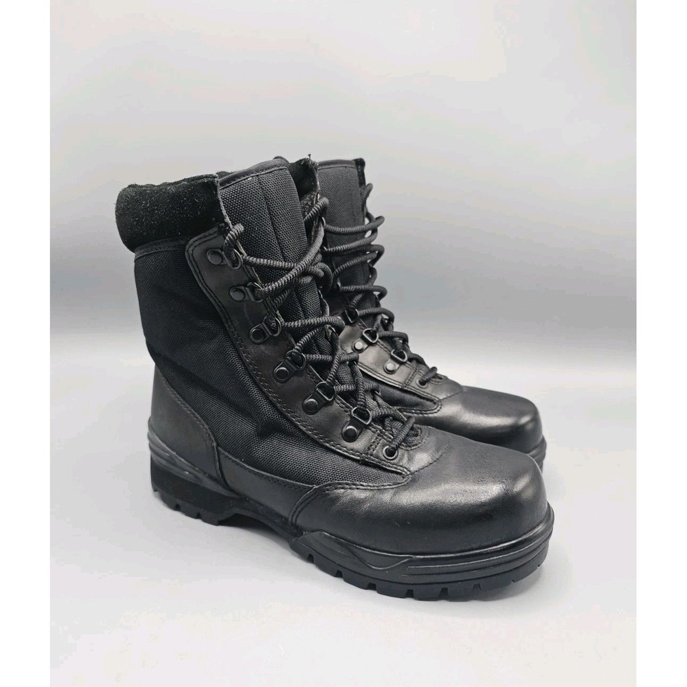 Corcoran Boots Mens 7.5 M Combat Work Black Leather Lace Up Ankle Top 1944